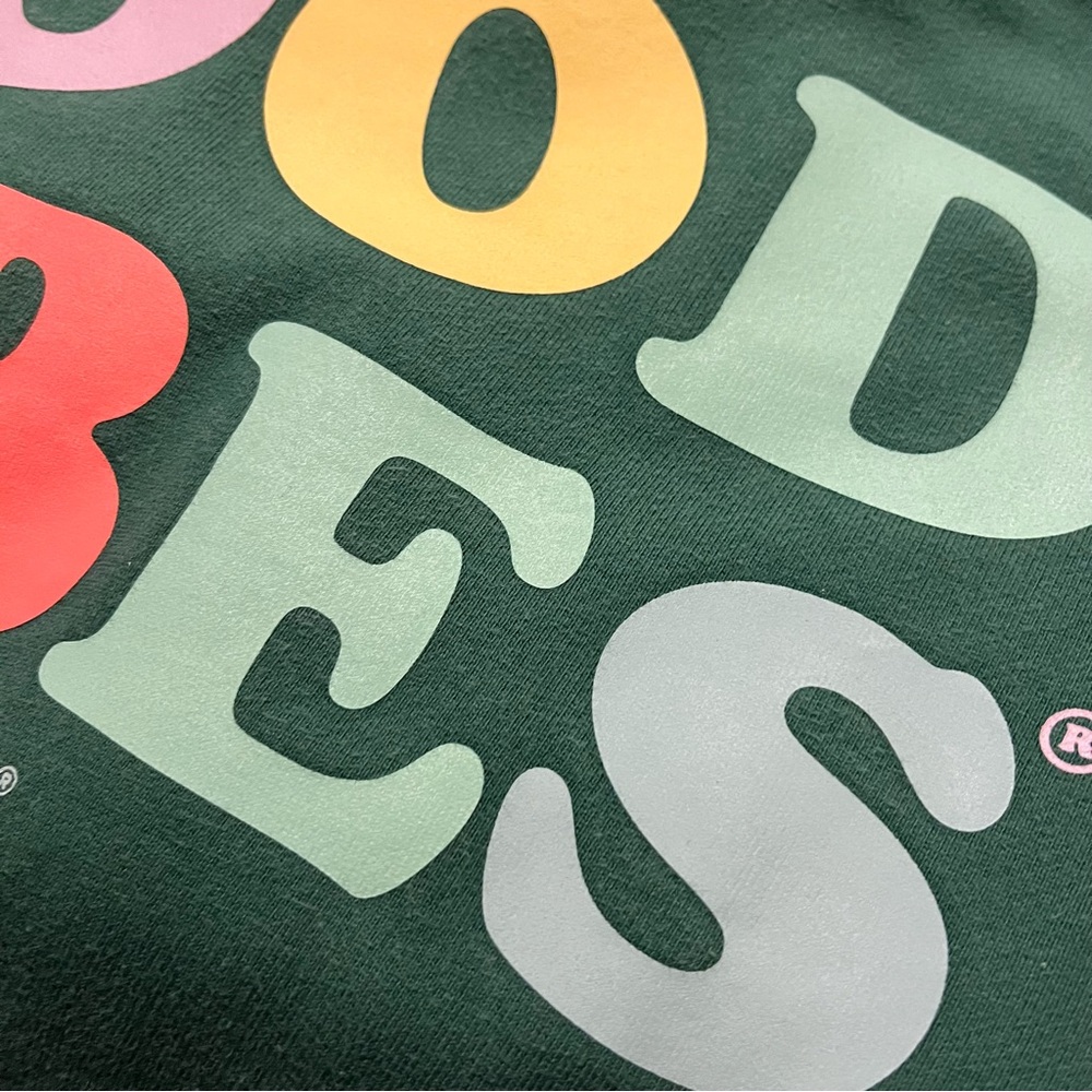 Life Is Good Teal Pullover Hoodie with Multicolor "GOOD VIBES" Graphic - Picture 10 of 10